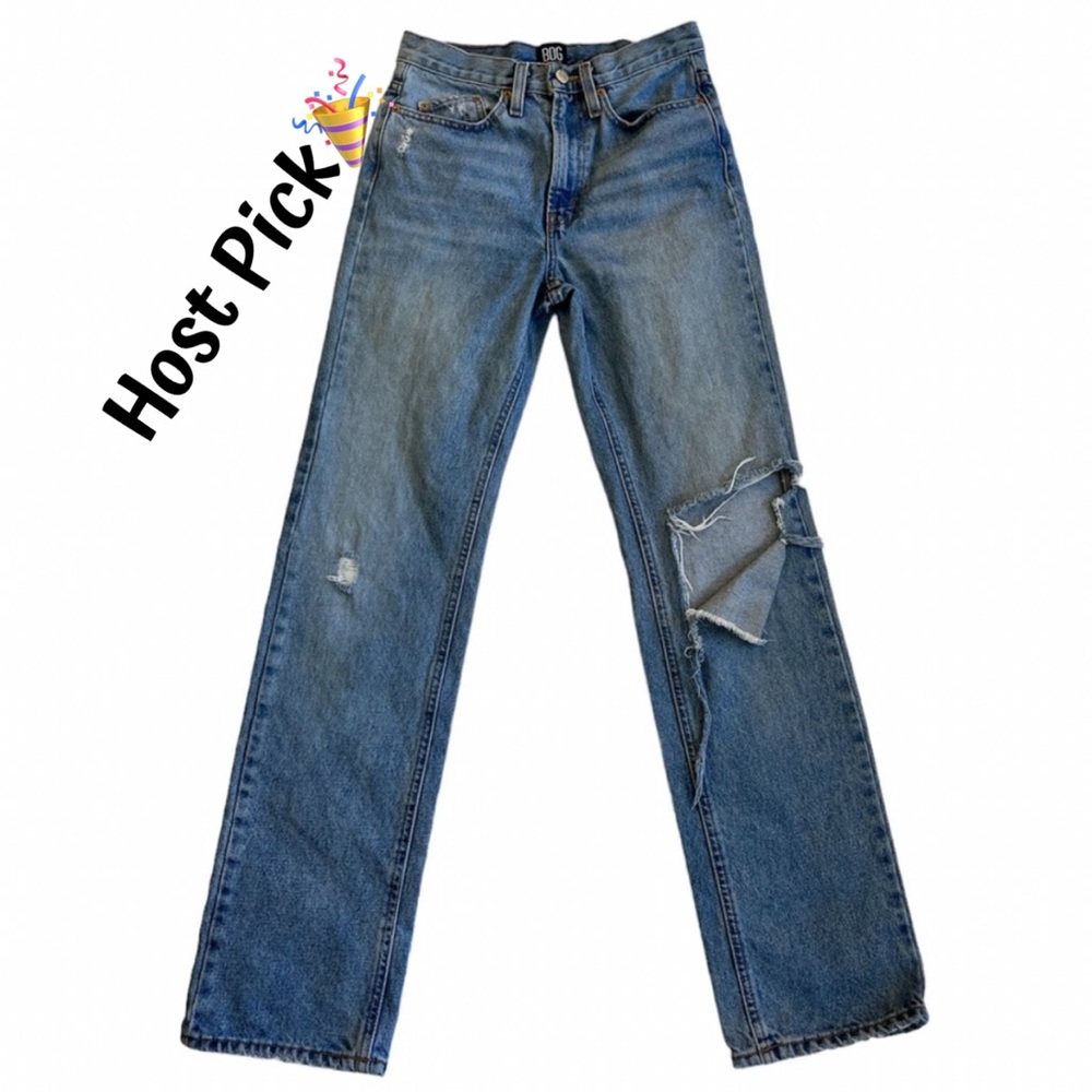 BDG Slim Stacked distressed jeans